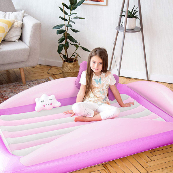 Sleepah Toddler Travel Bed, Inflatable Kids Mattress With Pump Pillow
